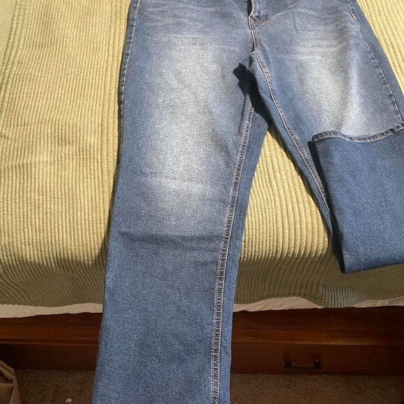 Frye High Waisted Straight Leg Denim Jeans - Picture 4 of 8